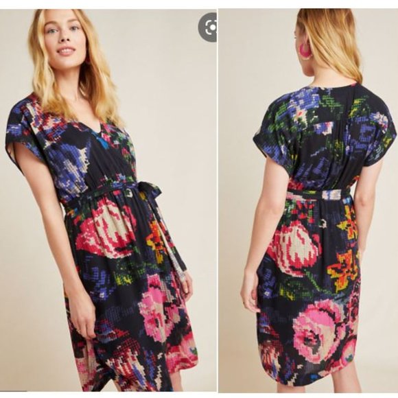 Anthro Astrid Needlepoint Dress - Picture 1 of 9